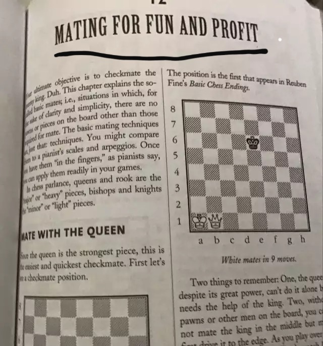 White mates in 9 moves, the queen cant do it alone - meme