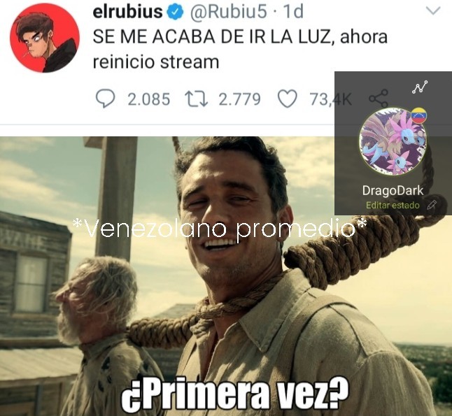 *Rubius venezolano* - meme