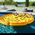 Floating pizza