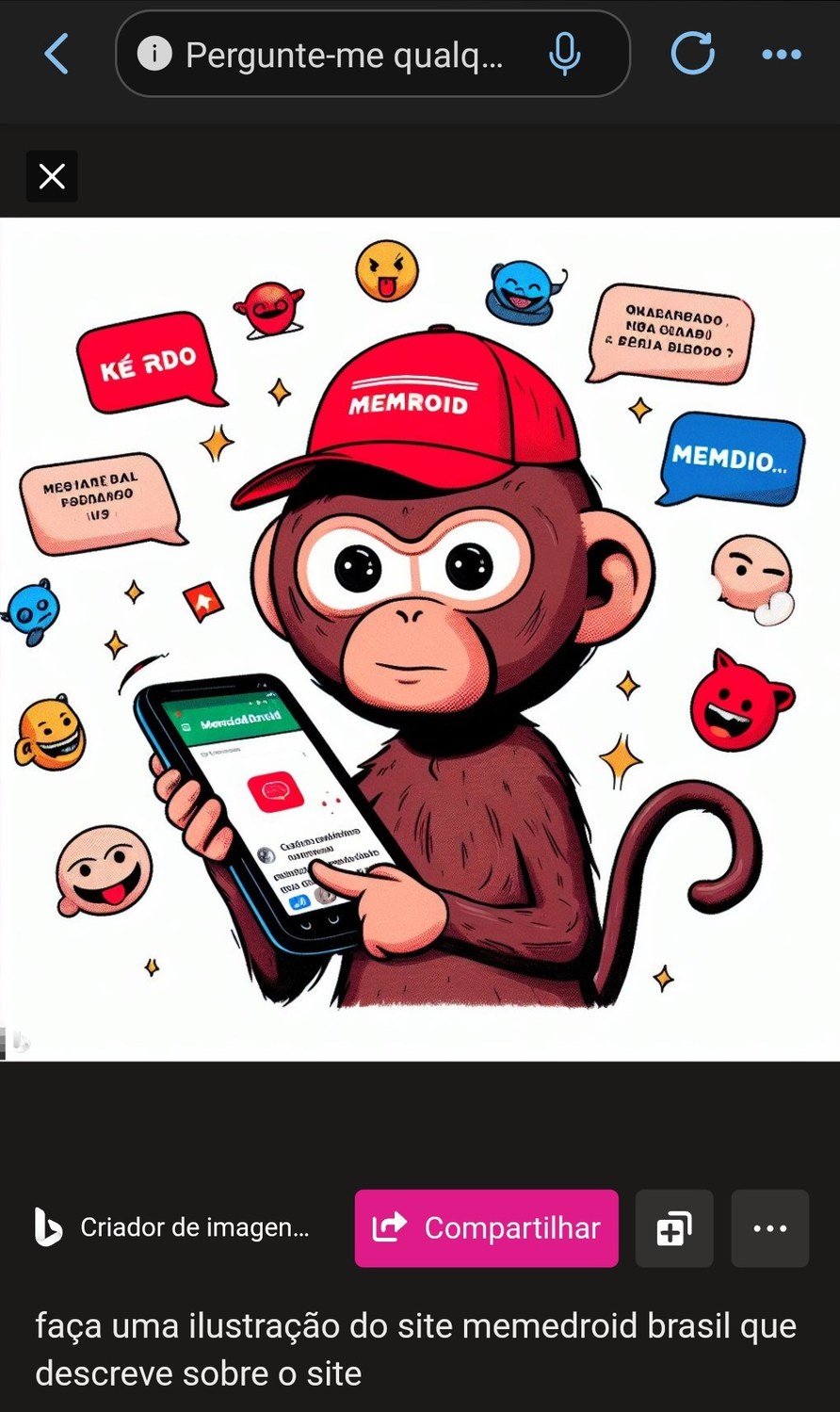 A ia chamou todos do app de macaco - meme