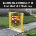 La defensa del Barsa en el Real Madrid- Barcelona de hoy
