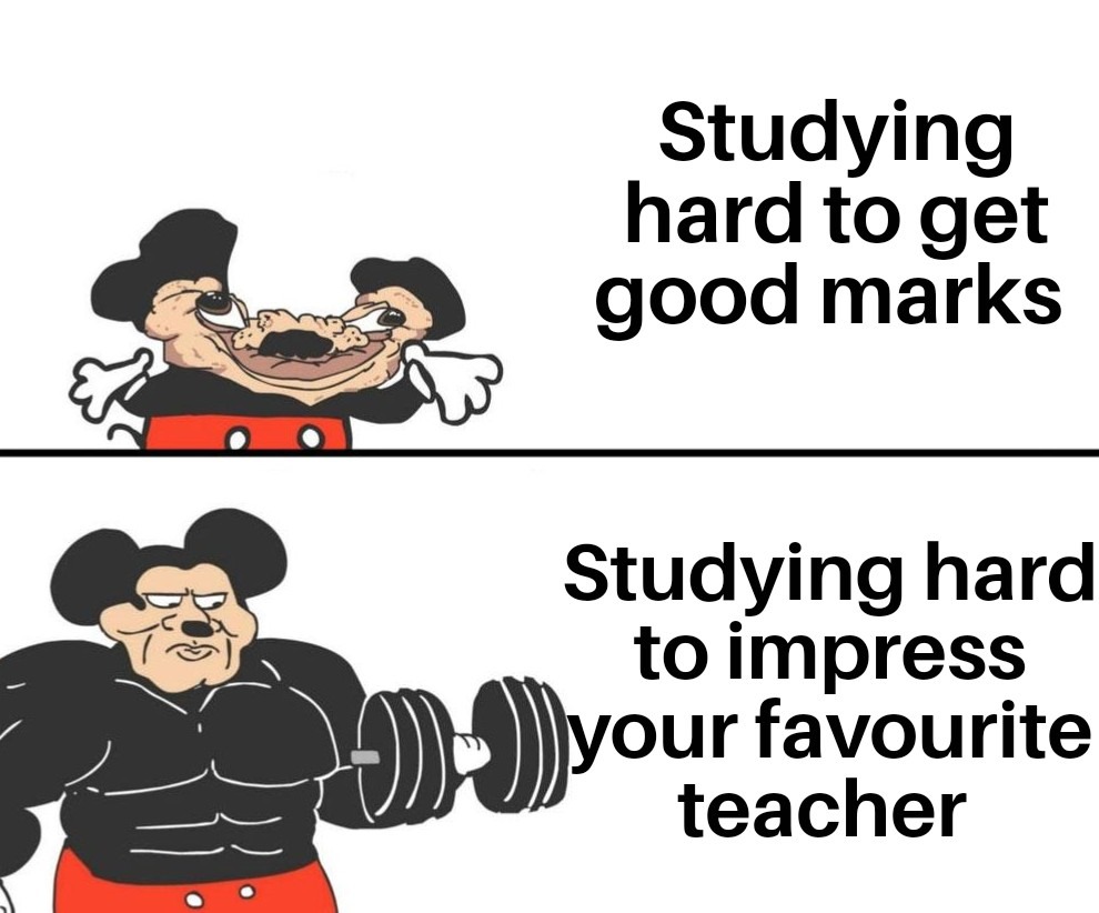 And indirectly you get good marks too, even if you aren't fond of grades - meme