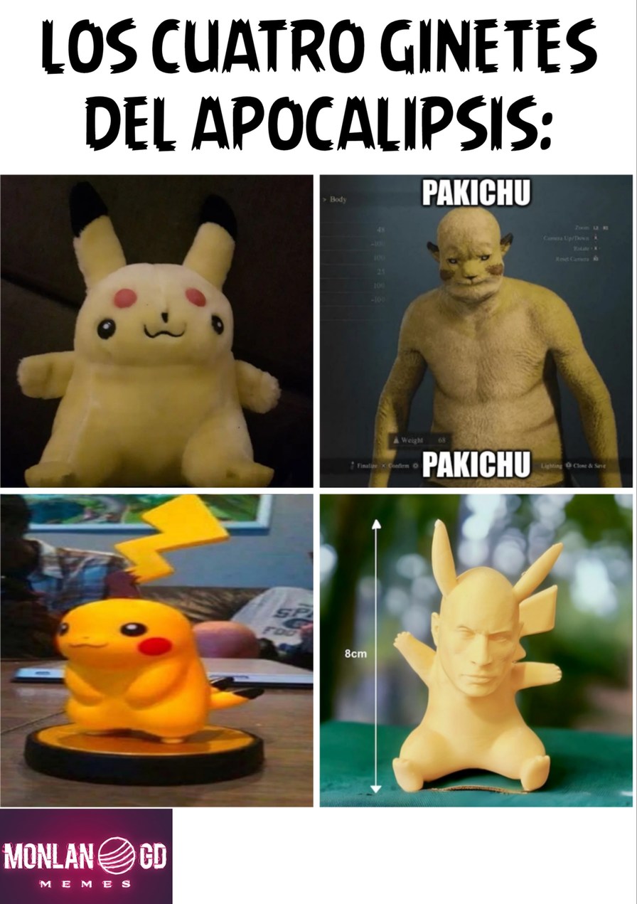 Chikapú,Pakichu,Chupiká y La Pichuroca - meme
