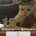 Would you go to this birthday party?
