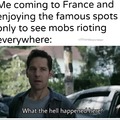 Visiting the french riots