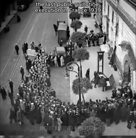 Last public guillotine execution in France 1939 - meme