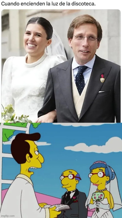 La boda de los Milhouse - meme