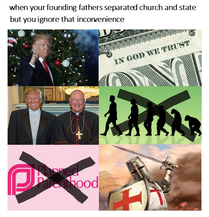 Even the church wears "t" for Trump - meme