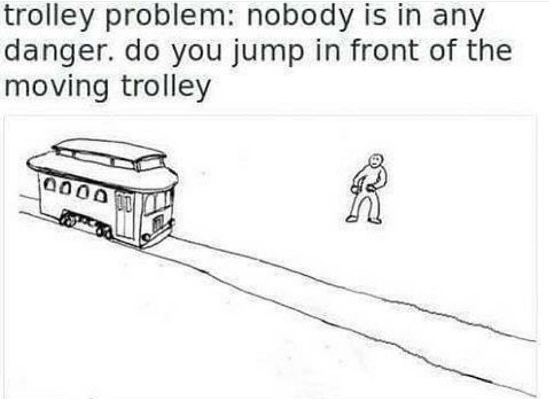 Trolley Problem #1 - meme