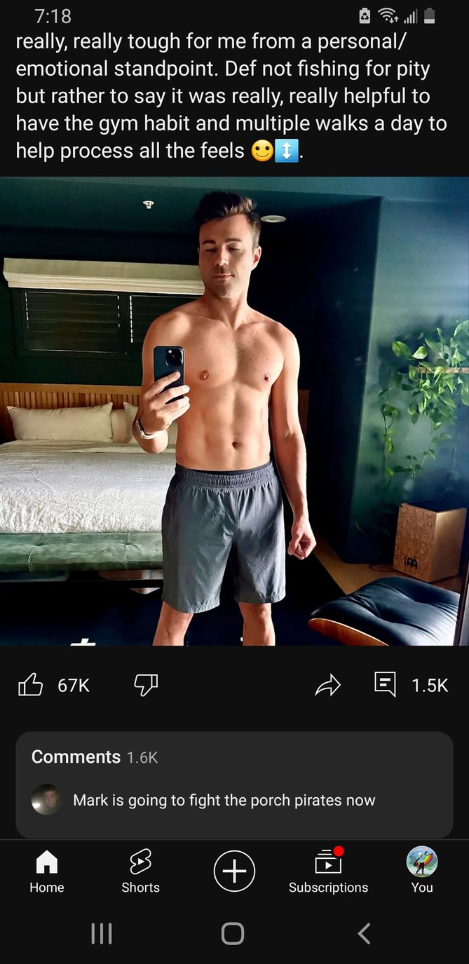 'Yall, Mark Rober is buff now. - meme