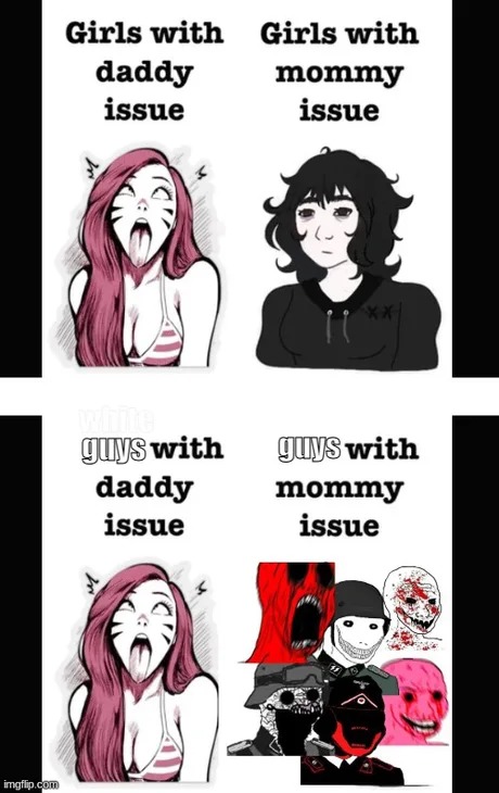 Daddy issues/mommy issues - meme