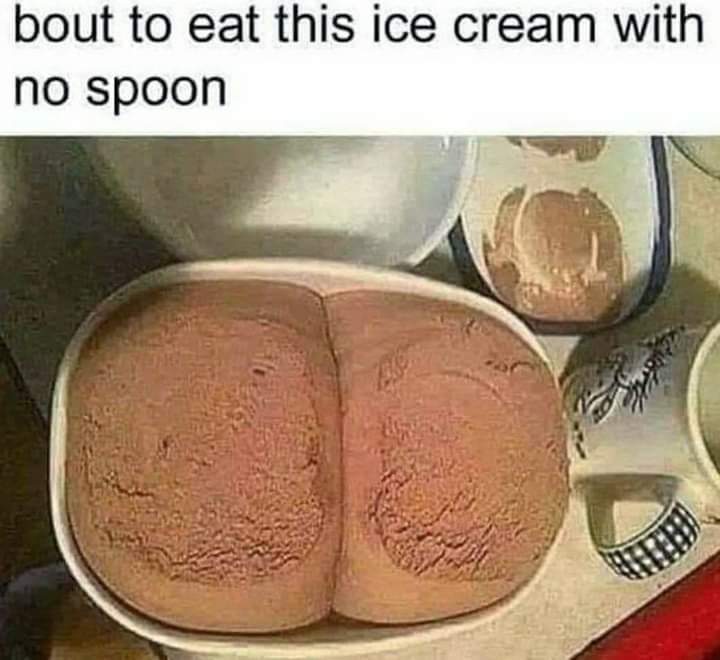 Ice cream and cake - meme