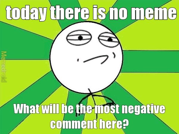 Negative party - meme