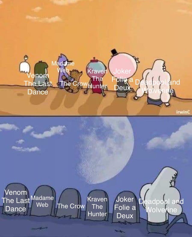 2024 superhero movies - meme