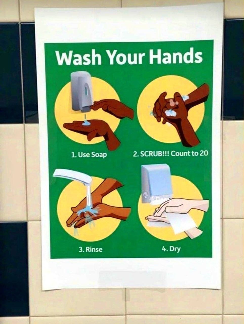 Lave sua mão - meme