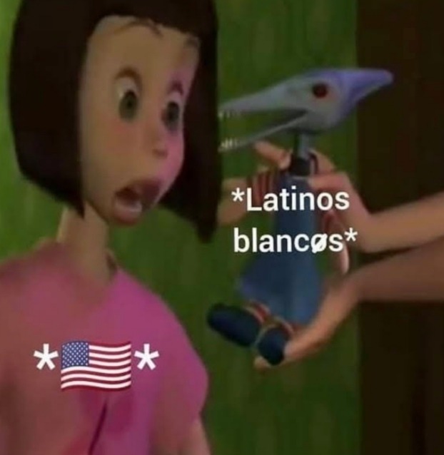 Los latinos blacos si existen - meme