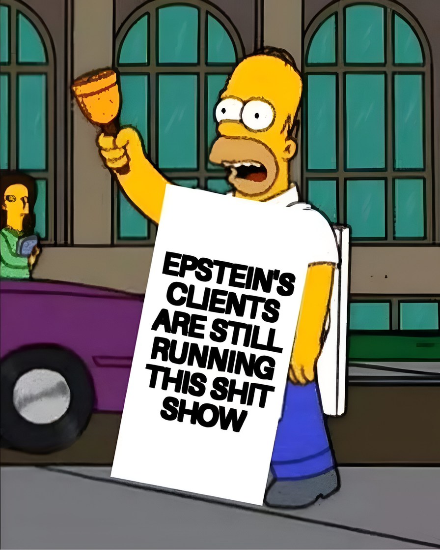 Epstein's clients are still running the show - meme