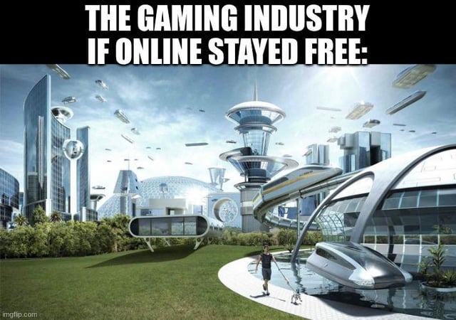 Keep online gaming free - meme