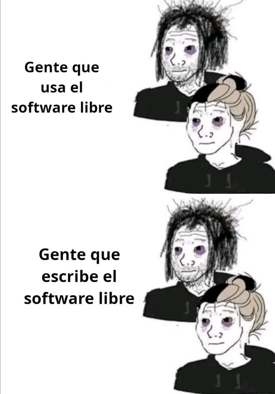 Alguien usa software libre aqui? - meme