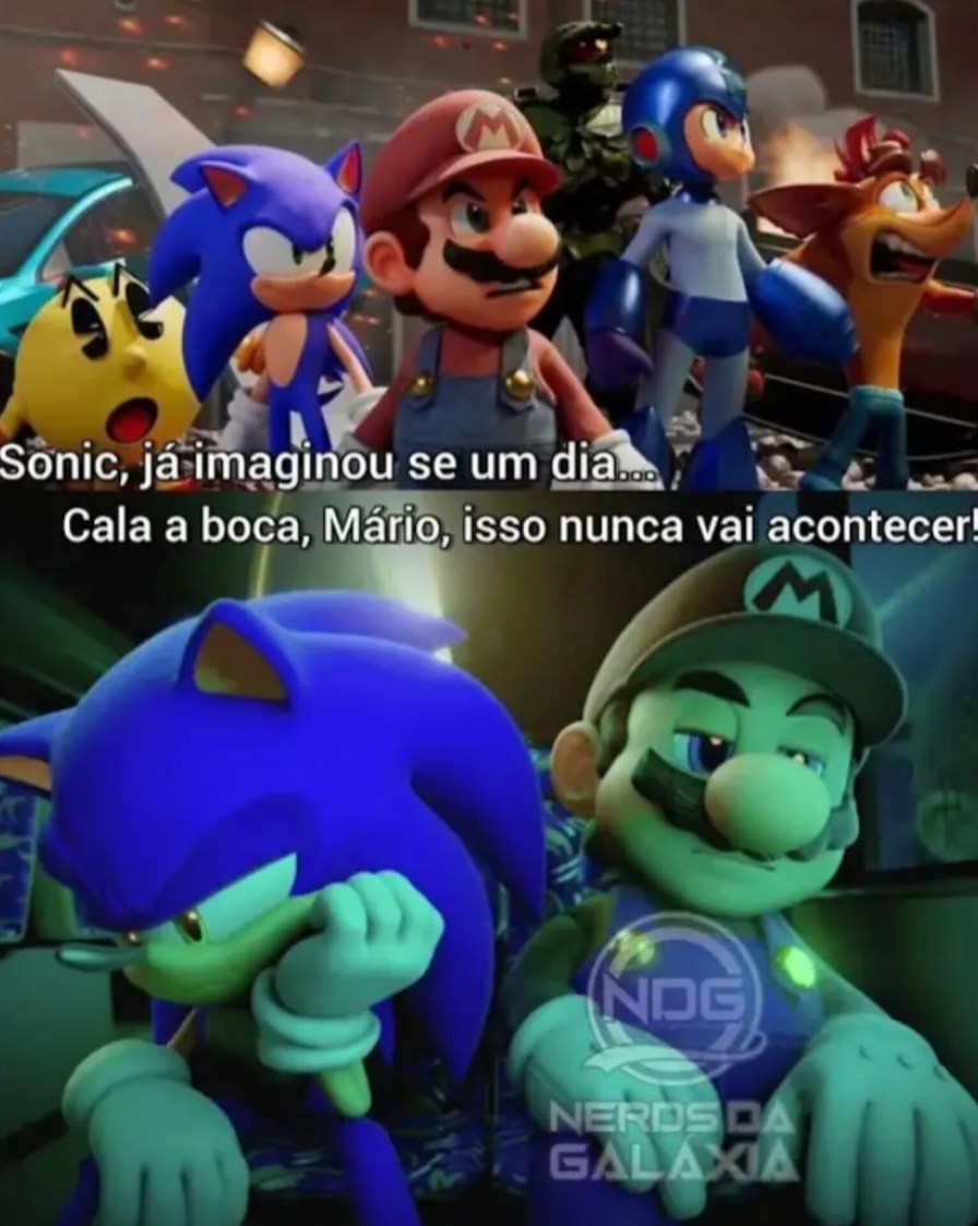 Megaman e Crash tem muito potencial pra filme - meme