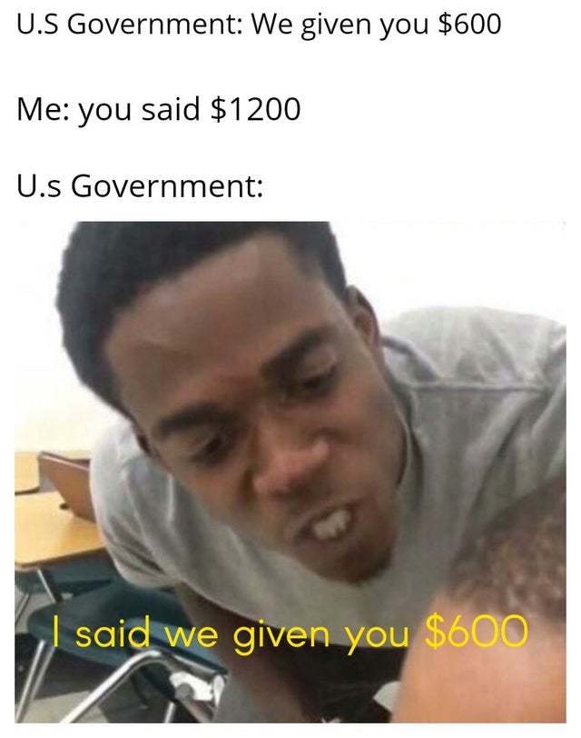 Thank you US Government! - meme