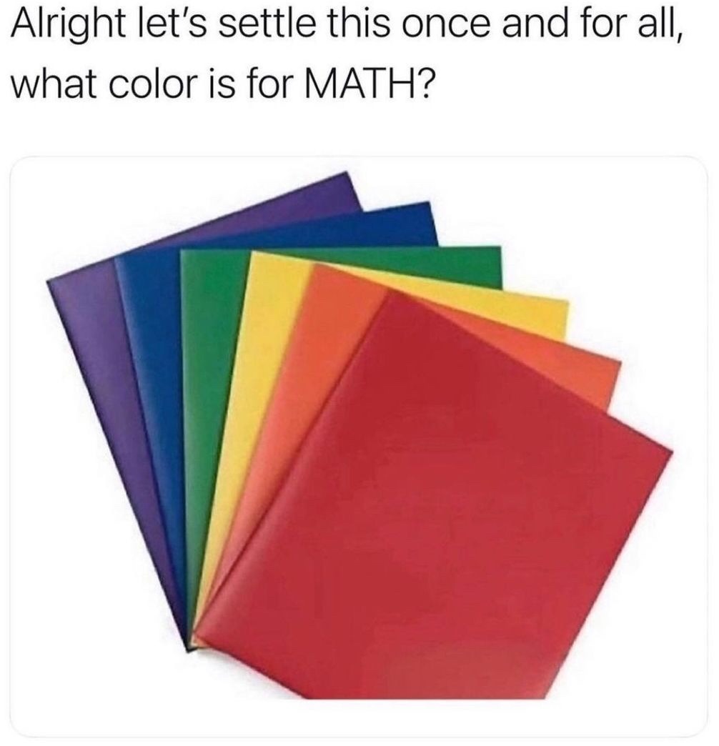 I would say red but if you say green that’s exceptable - meme