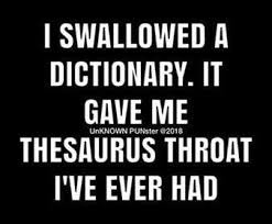 Jokes on you I had a thesaurus - meme