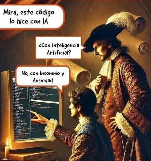 Inteligencia Artificial es insomnio y ansiedad - meme