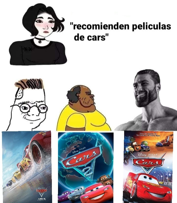 cars 1 es god - meme