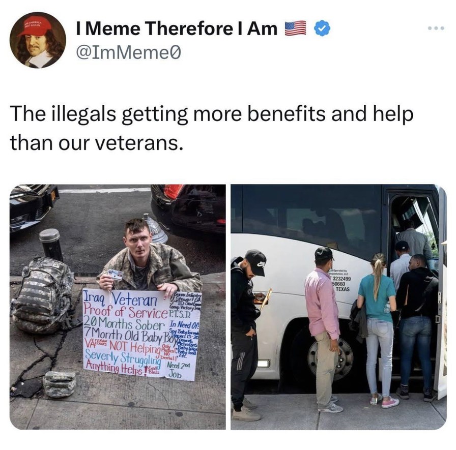 Vets B4 illegals - meme