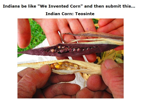 "Yoos didn't invent corn"... - meme