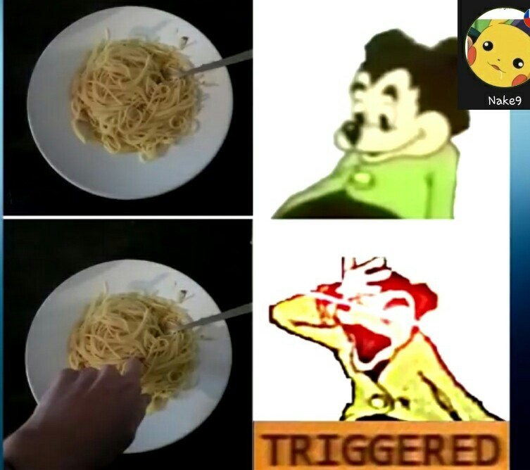 Sombody toucha my spaget - meme