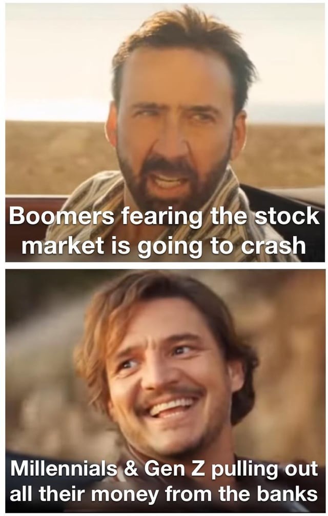 Stock market crash - meme