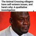 Animal Crossing villagers have self-esteem issues