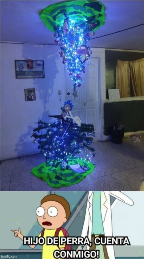 Arbolito de Navidad de Rick y Morty - meme