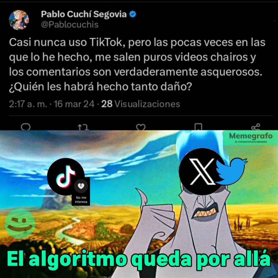 Twitter Cringe #2: No le sabe al algoritmo - meme