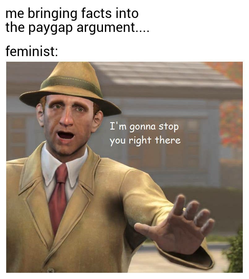 Talking to a femanist - meme