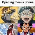 mom's phone