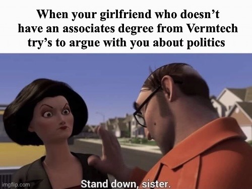 To share a political opinion is a privilege not a right - meme