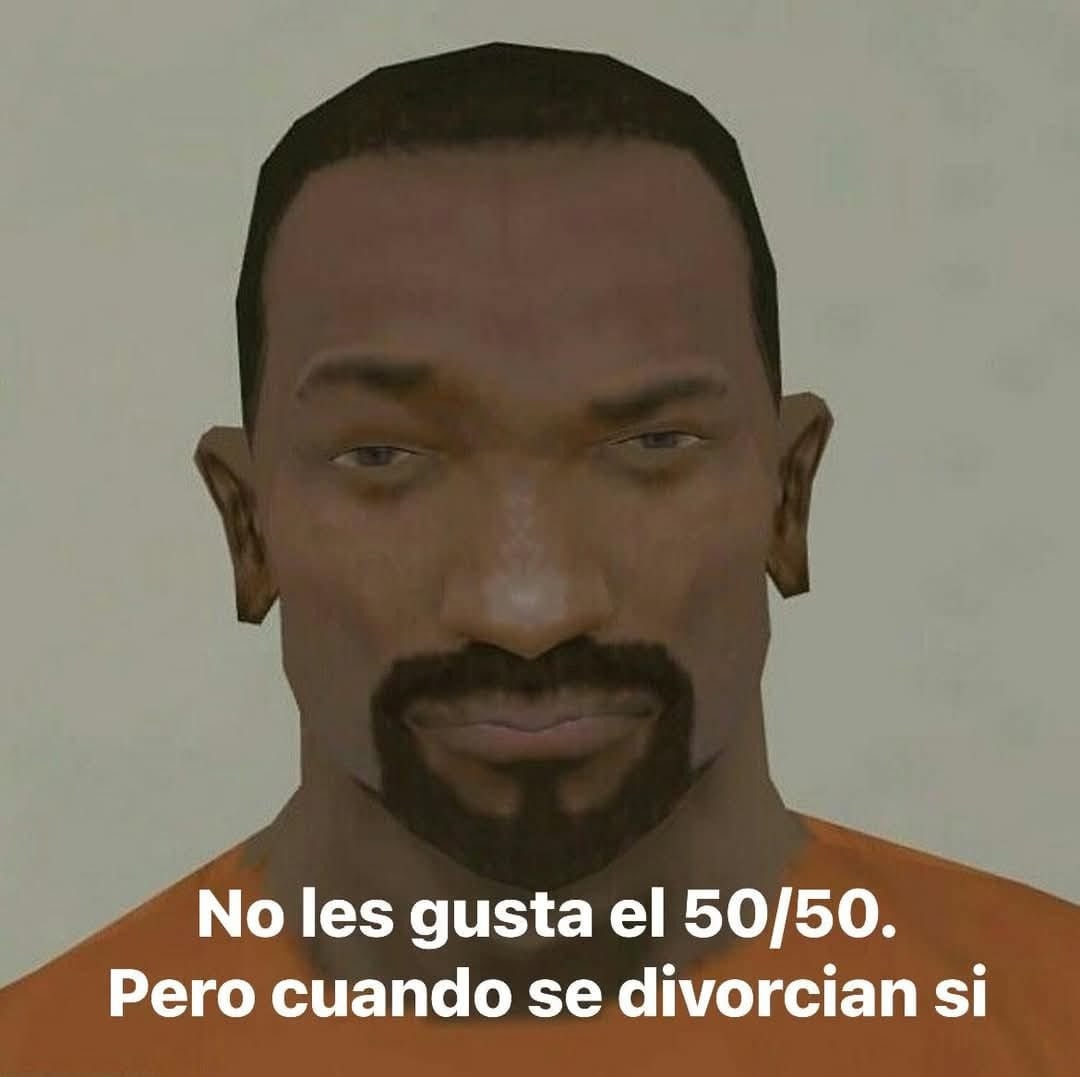 una relación es 50/50 - meme