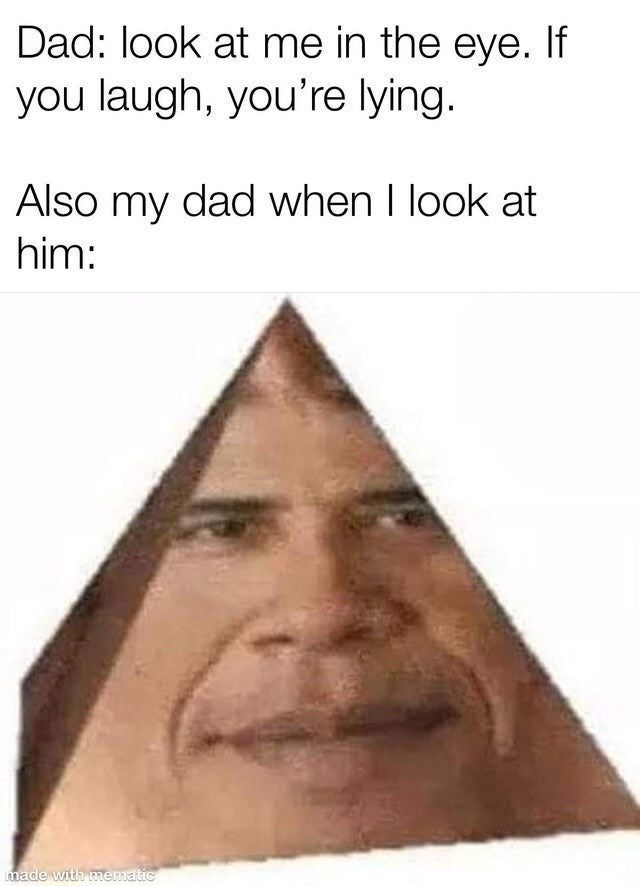 his dads head is cron lol - meme