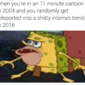 Prehistoric Sponge Bob is a shitty meme