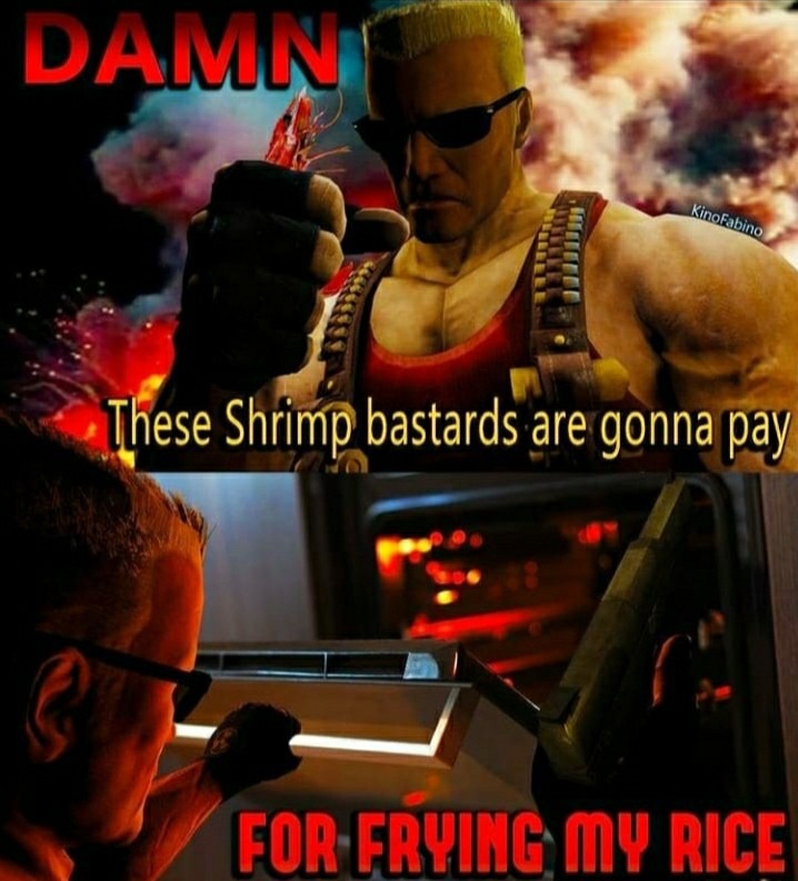 Shrimp Fried My Rice - meme