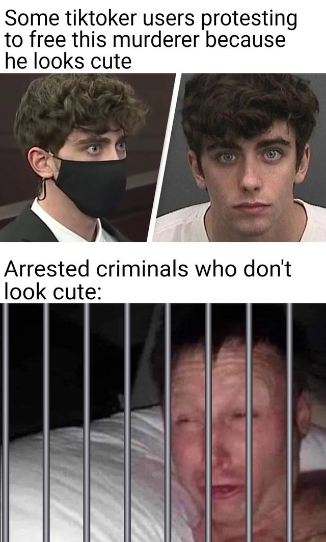 Good looking murderer - meme