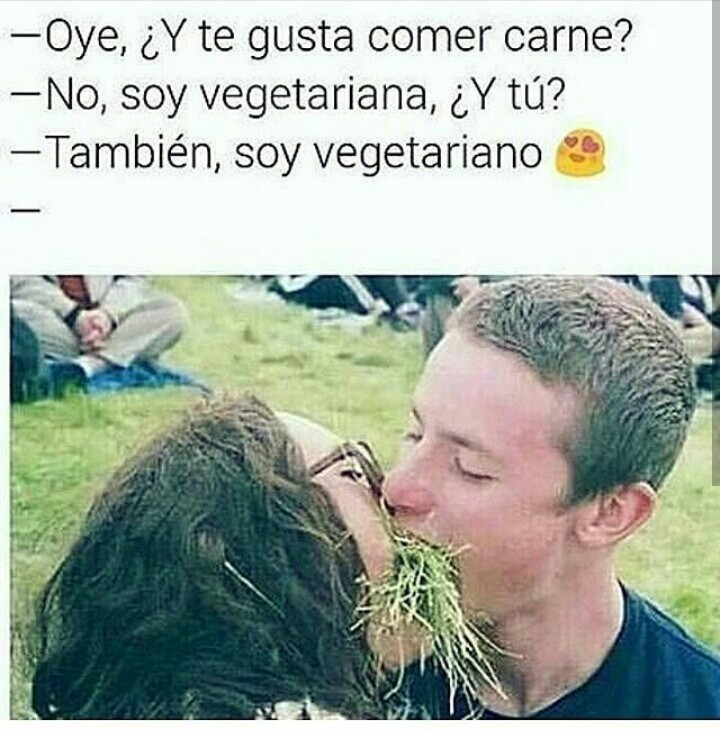 Vegetarianos - meme