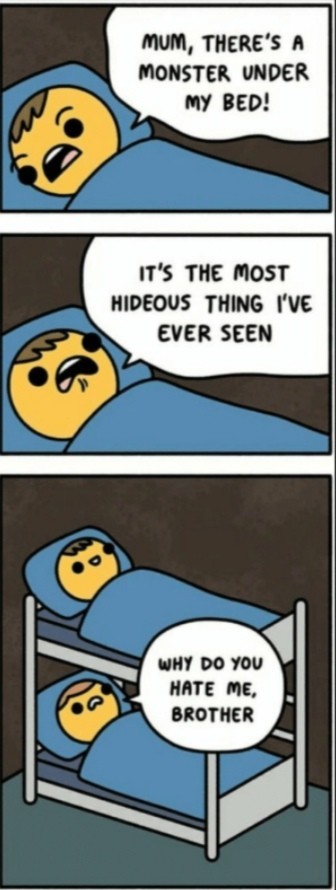 Under the bed - meme