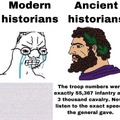 modern historians are boring and focus on nonsense shit