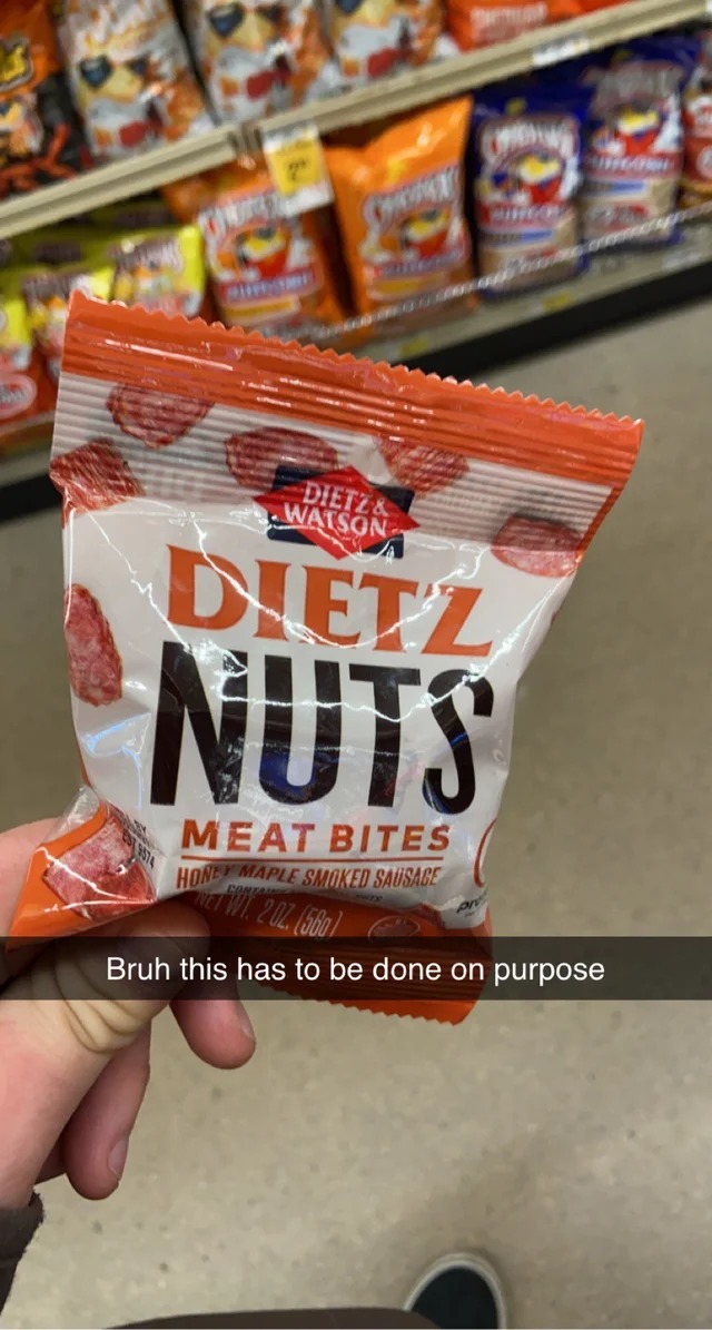 Dietz nuts meat bites - meme
