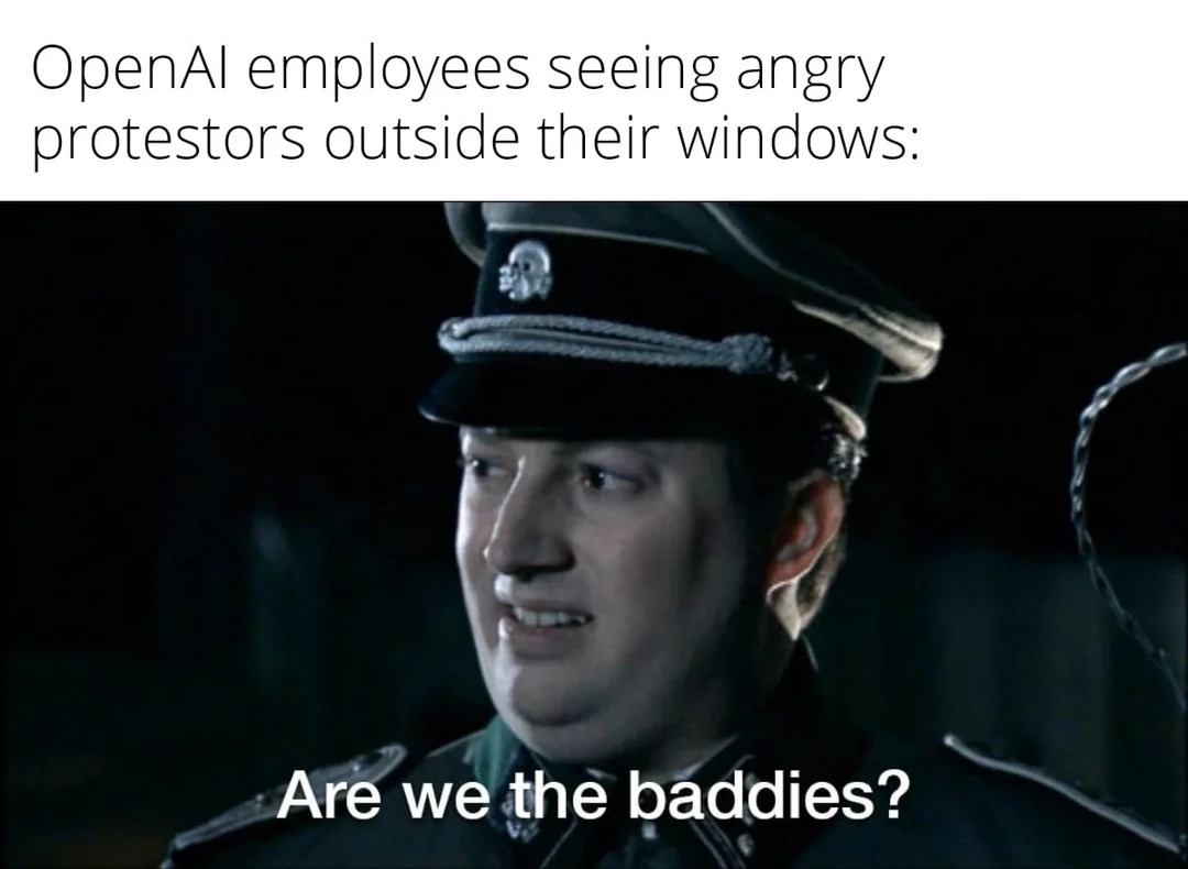 Are we the baddies? - meme