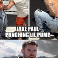 Jake Paul Lil Pump punch meme